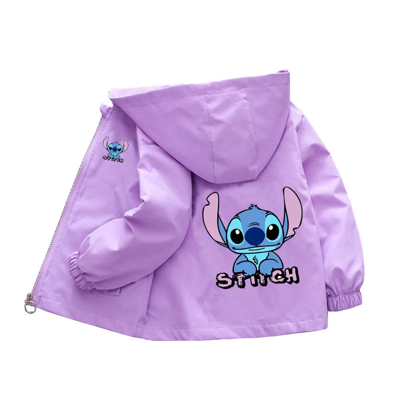 Sanrio Girls Cartoon Kuromi Cinnamoroll Jacket Hello Kitty ‌Princess Coats Spring Autumn Kids Hooded Jackets Casual Outerwear