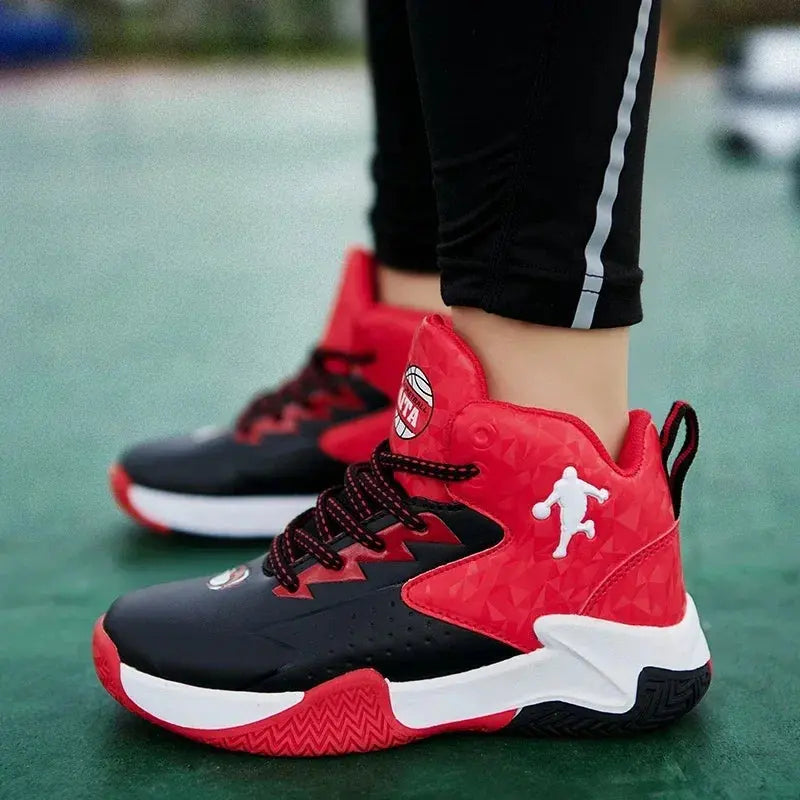 Style Upgrade Boys Basketball - High Quality Soft Top Thick Sole Shoes Lizbert