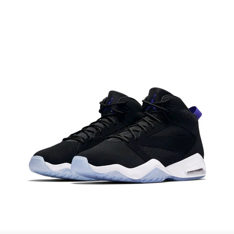 Jordan Lift Off Men's Running Shoes, Outdoor, Light Weight, Trendy, Durable, Shockproof Basketball Shoes, Black/White/Purple Lizbert