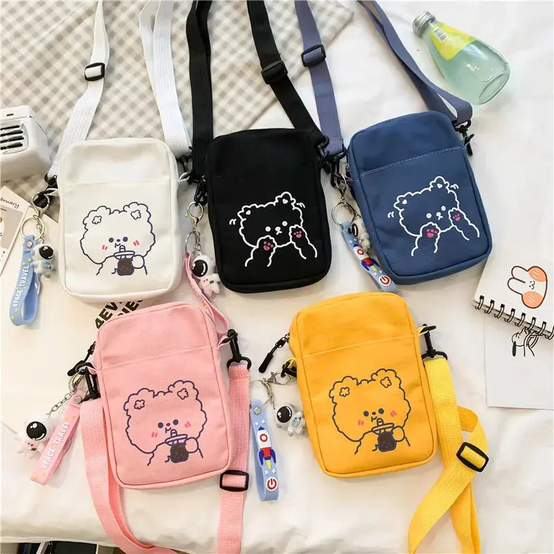Cute Mini Canvas Handbags Women's Bag Small Cloth Shoulder Crossbody Bags for Women 2023 Ladies Purse Cell Phone Bag Femme Bolsa Lizbert