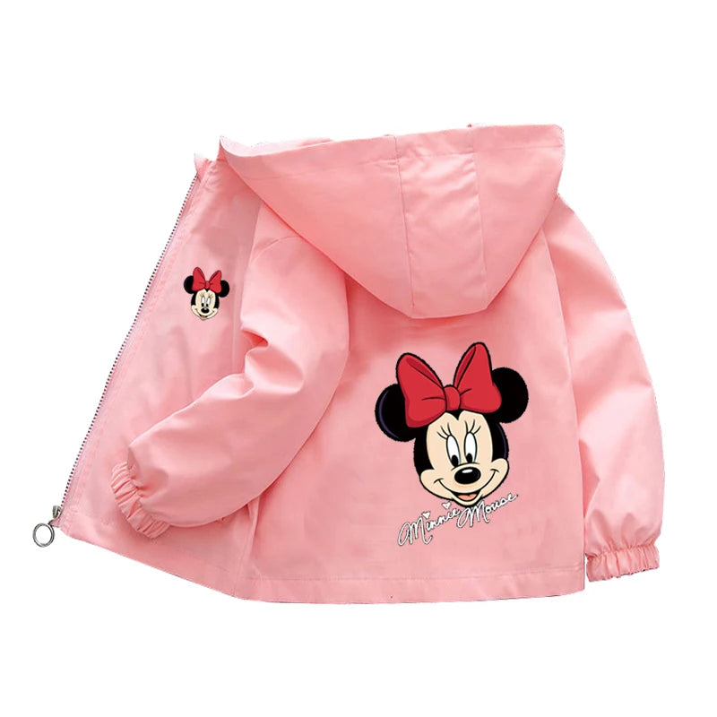 Sanrio Girls Cartoon Kuromi Cinnamoroll Jacket Hello Kitty ‌Princess Coats Spring Autumn Kids Hooded Jackets Casual Outerwear