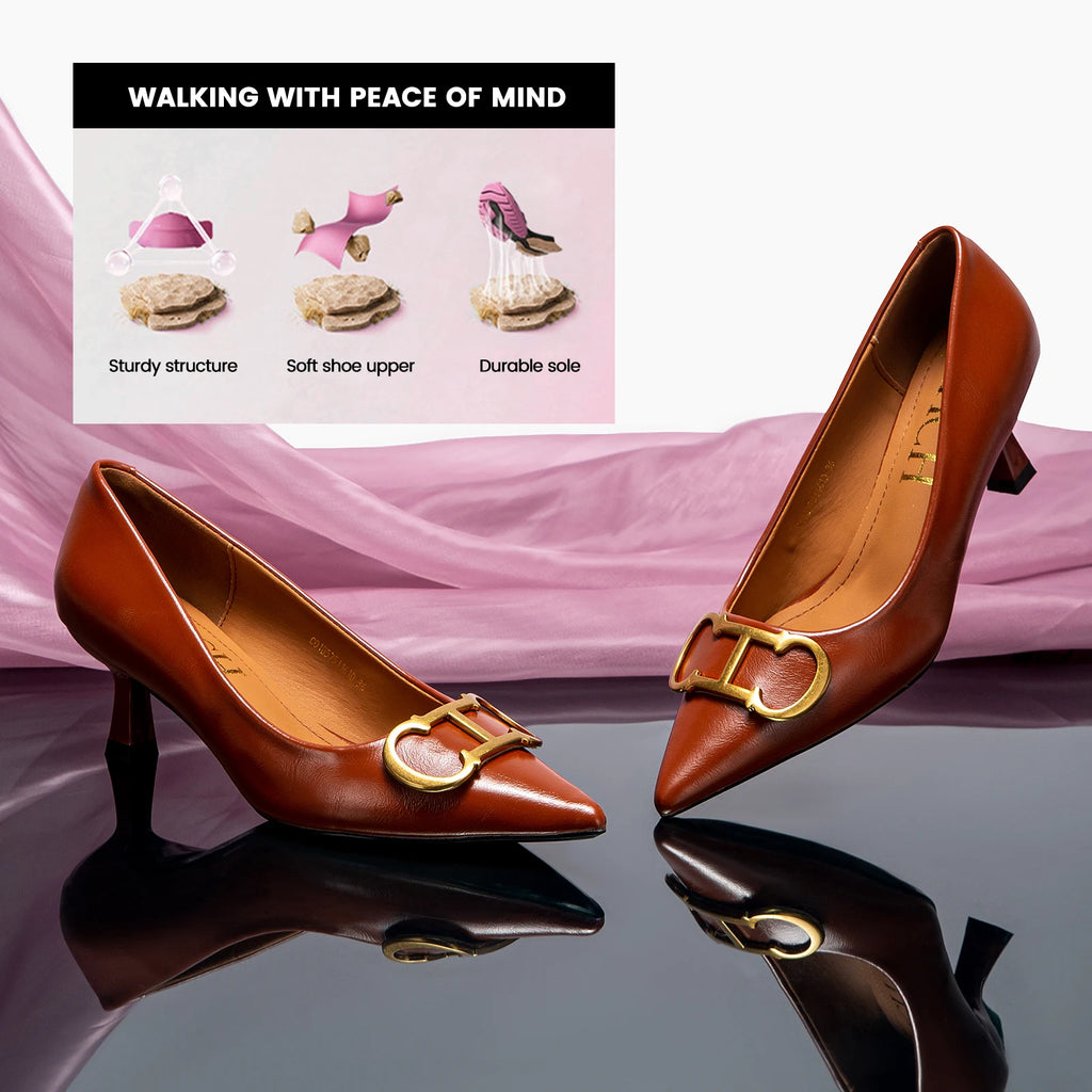 Comfortable Pointed Toe - High Heels Patent Ladies Shoes