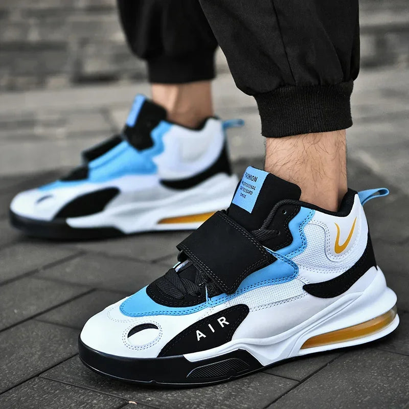 2025 Men's Brand Palm Air Cushion Basketball Boots Basket Casual Mid-Top Trendy Designer Outdoor Sports Sneakers Size Men Shoes Lizbert