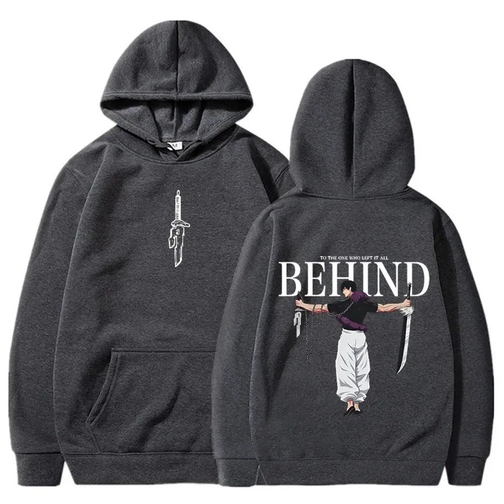 Jujutsu Kaisen Anime Hoodies Men Women Fushiguro Toji Manga Hooded Pullover Gothic Sweatshirts Hip Hop Streetwear Men's Clothing Lizbert
