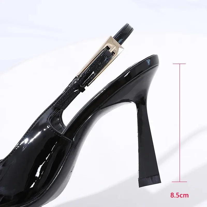 Limited New Patent Feminine Ladies High Heel Shoe Lizbert