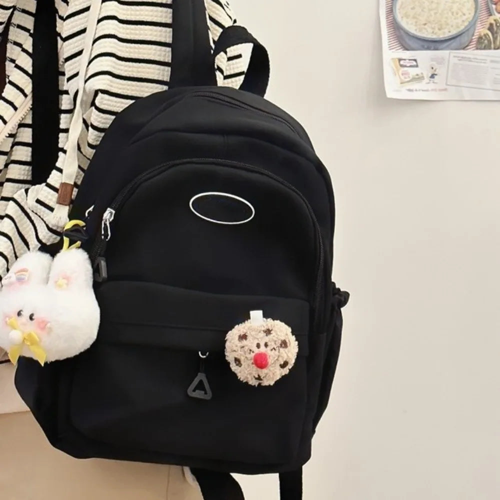 Fashion Large Capacity Women's Backpack Waterproof Nylon School Backpack Solid Color Lightweight School Bags Women Lizbert