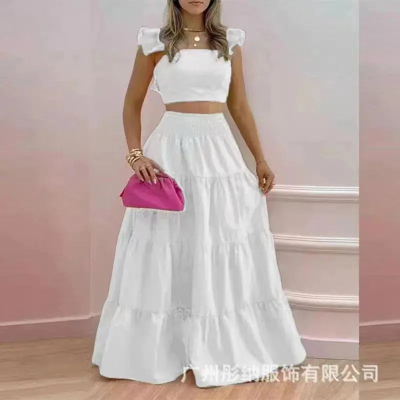 Floral Two-Piece Maxi Set – Effortless Summer Elegance Lizbert