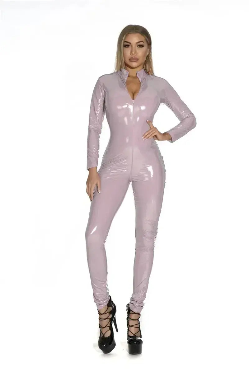 The Midnight Allure Sexy Bodysuit – High-Cut Lace & Mesh Fusion Lizbert