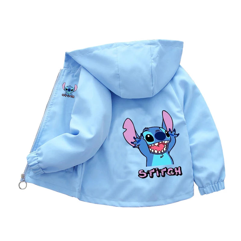 Sanrio Girls Cartoon Kuromi Cinnamoroll Jacket Hello Kitty ‌Princess Coats Spring Autumn Kids Hooded Jackets Casual Outerwear