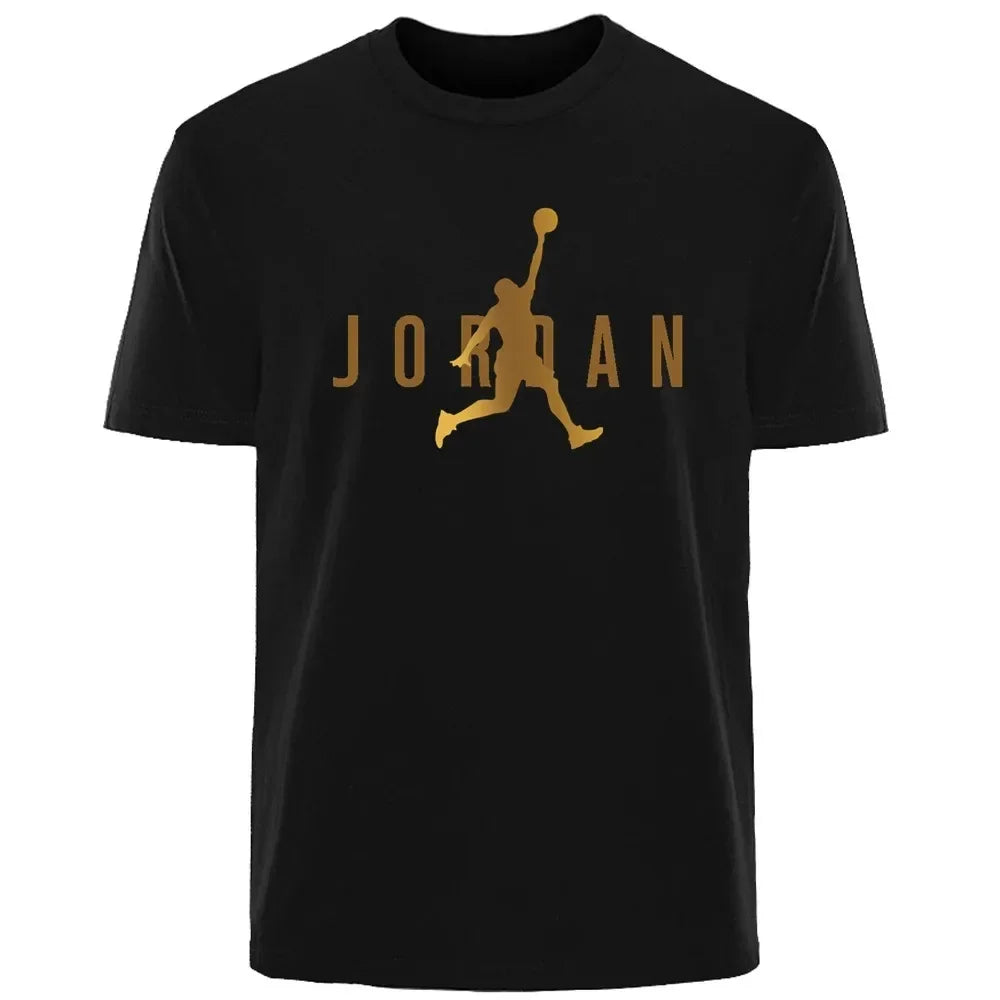 2025 Men's New High Quality Short Sleeve T-shirt Cotton Sweat Absorption Printed Sports T-shirt Men Casual Fashion Short Sleeve Lizbert