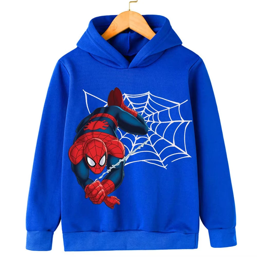 Kids Spring Autumn  Hoodies Fashion Cartoon Printing Baby Boys Clothes Boys Casual Tops Sweatshirts 2-14Years Old JW0001