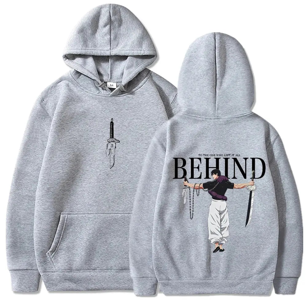 Jujutsu Kaisen Anime Hoodies Men Women Fushiguro Toji Manga Hooded Pullover Gothic Sweatshirts Hip Hop Streetwear Men's Clothing Lizbert