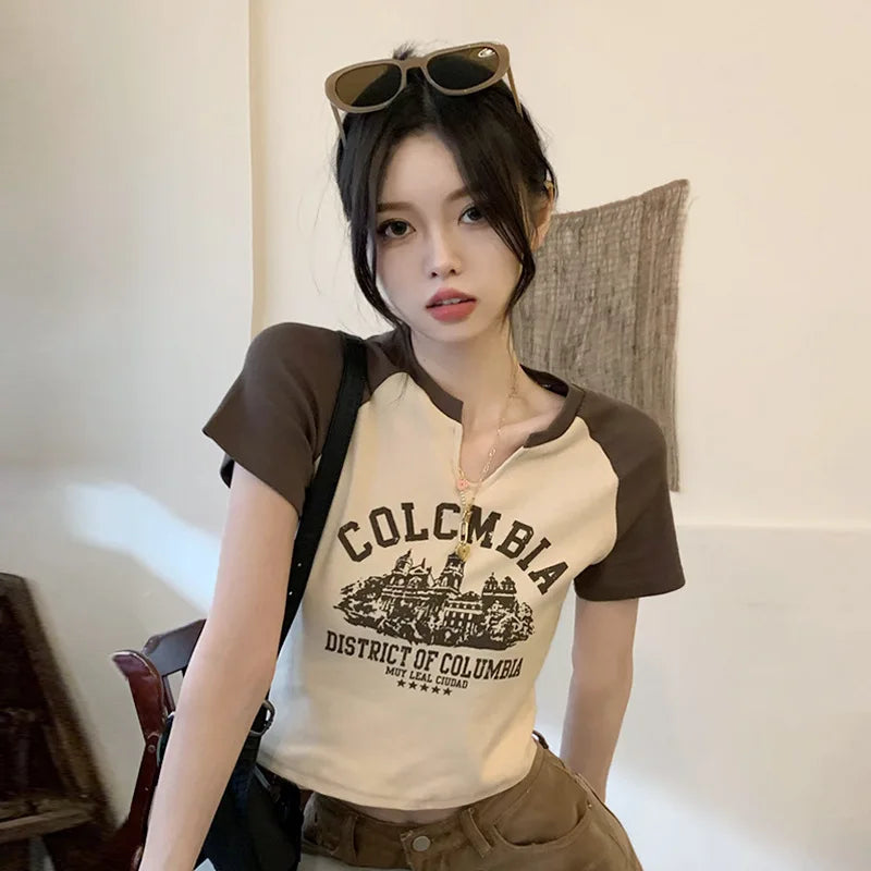 European and American autumn and winter coat Korean solid color slim mid-length button woolen coat Lizbert