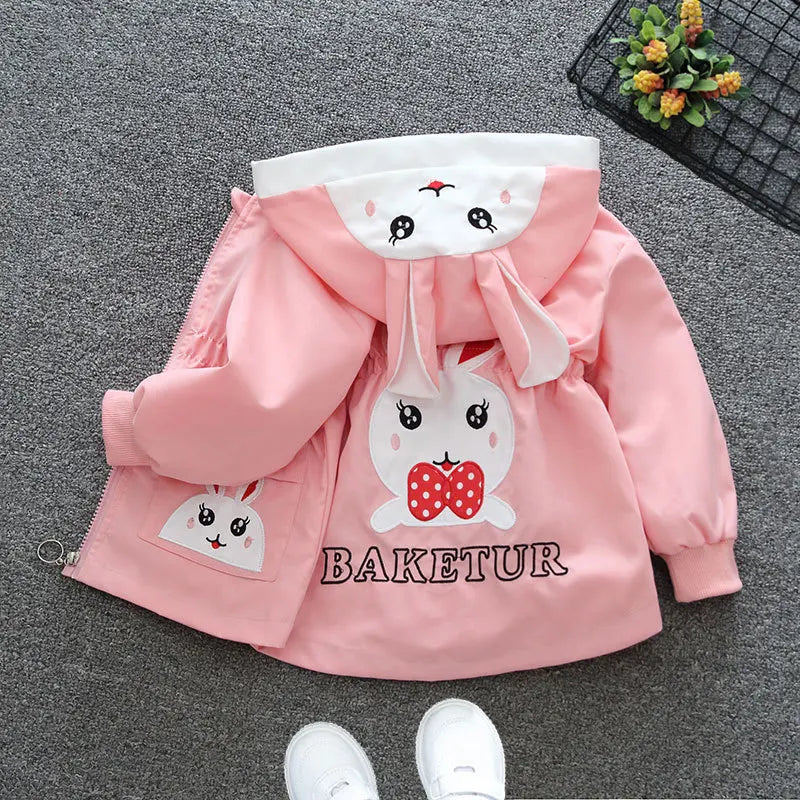 2021 New Autumn Winter Baby Girls Solid color lapel PU leather Kids Fashion Leather Jackets Children Outerwear Clothes 3-12Y Lizbert