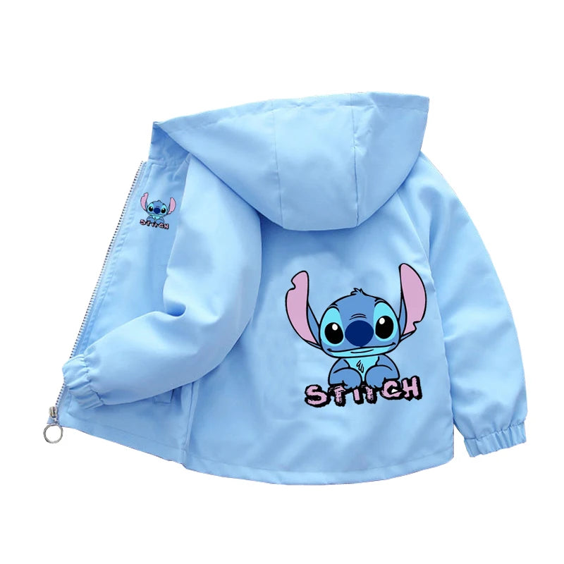 Sanrio Girls Cartoon Kuromi Cinnamoroll Jacket Hello Kitty ‌Princess Coats Spring Autumn Kids Hooded Jackets Casual Outerwear