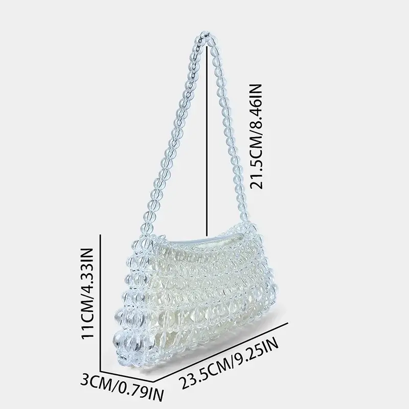 Handmade Pearl Bag for Women 2026 New Mobile Phone Crossbody Bag, Hollowed Out Pearl Bag, Qipao Handbag Lizbert