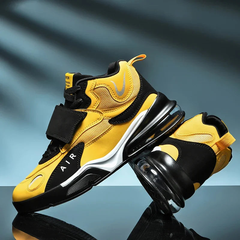 2025 Men's Brand Palm Air Cushion Basketball Boots Basket Casual Mid-Top Trendy Designer Outdoor Sports Sneakers Size Men Shoes Lizbert
