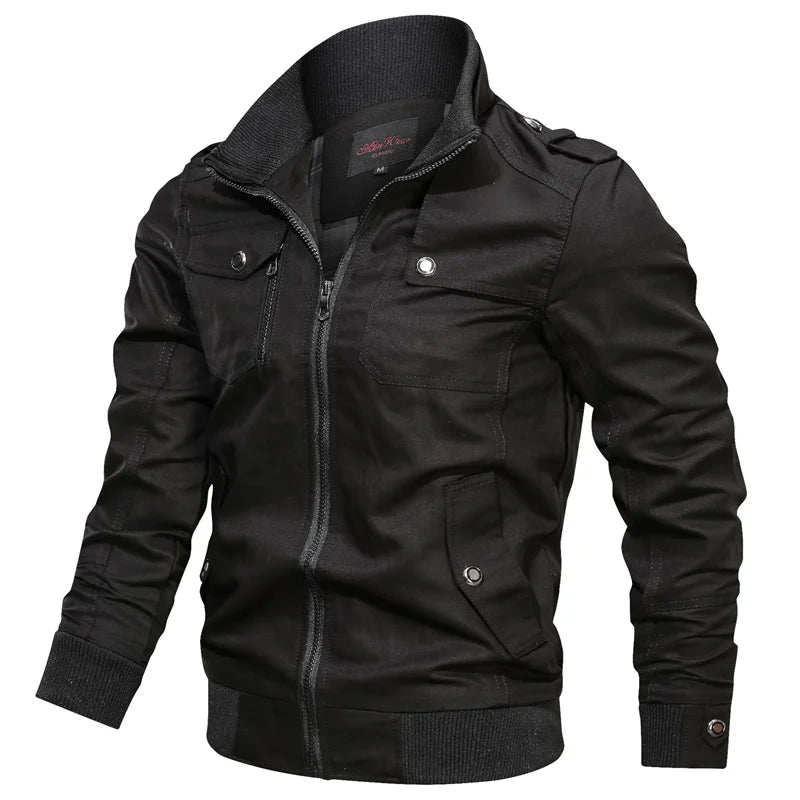 2025 Spring Autumn New Hot Bomber Jacket Men Fashion Slim Windbreaker Jacket Coat Men Clothing Outdoors Work Casual Jacket Men Lizbert