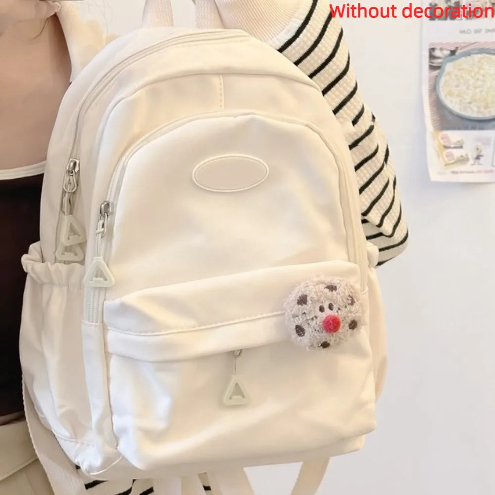 Fashion Large Capacity Women's Backpack Waterproof Nylon School Backpack Solid Color Lightweight School Bags Women Lizbert