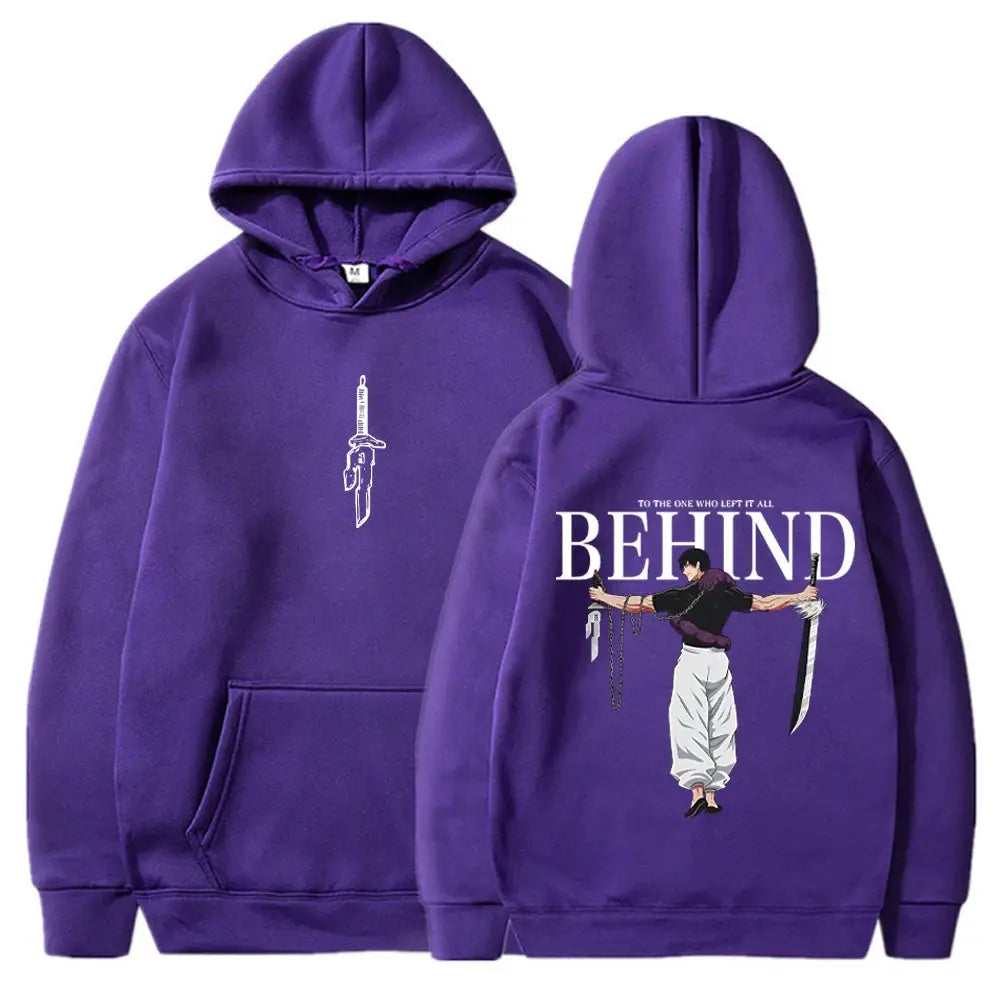 Jujutsu Kaisen Anime Hoodies Men Women Fushiguro Toji Manga Hooded Pullover Gothic Sweatshirts Hip Hop Streetwear Men's Clothing Lizbert