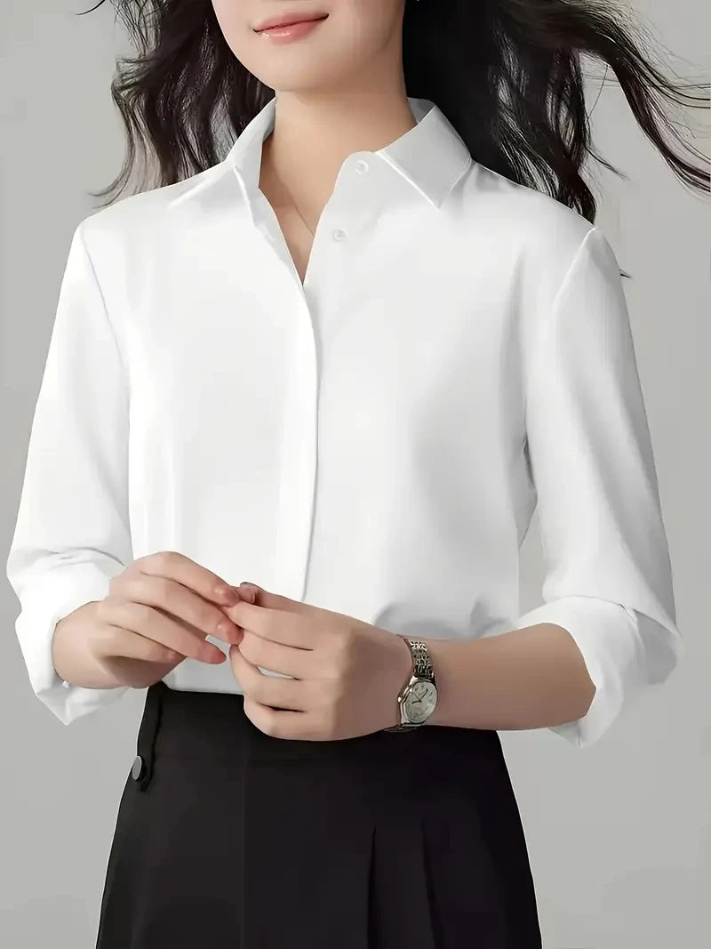 Elegant  Long-Sleeve Blouse for Women - Professional & Stylish Office Wear Lizbert