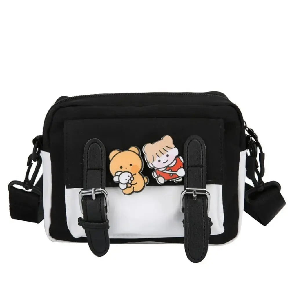 Crossbody Bag Female Cute Girl Color Matching Nylon Shoulder Bag Sling Bag Lizbert
