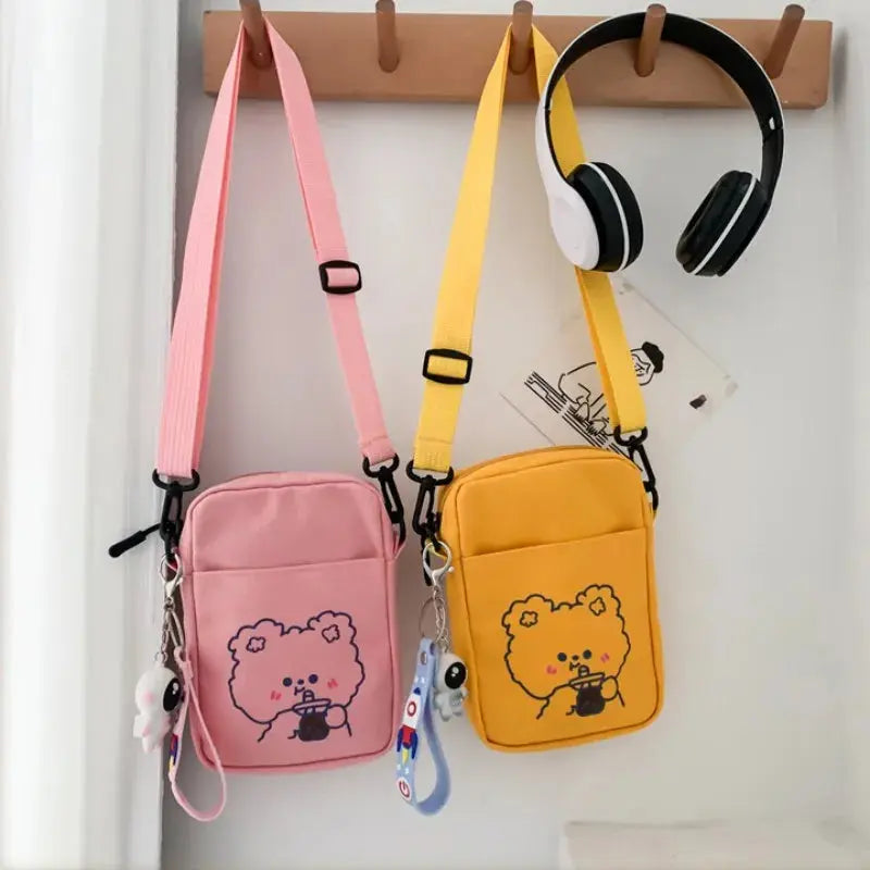 Cute Mini Canvas Handbags Women's Bag Small Cloth Shoulder Crossbody Bags for Women 2023 Ladies Purse Cell Phone Bag Femme Bolsa Lizbert
