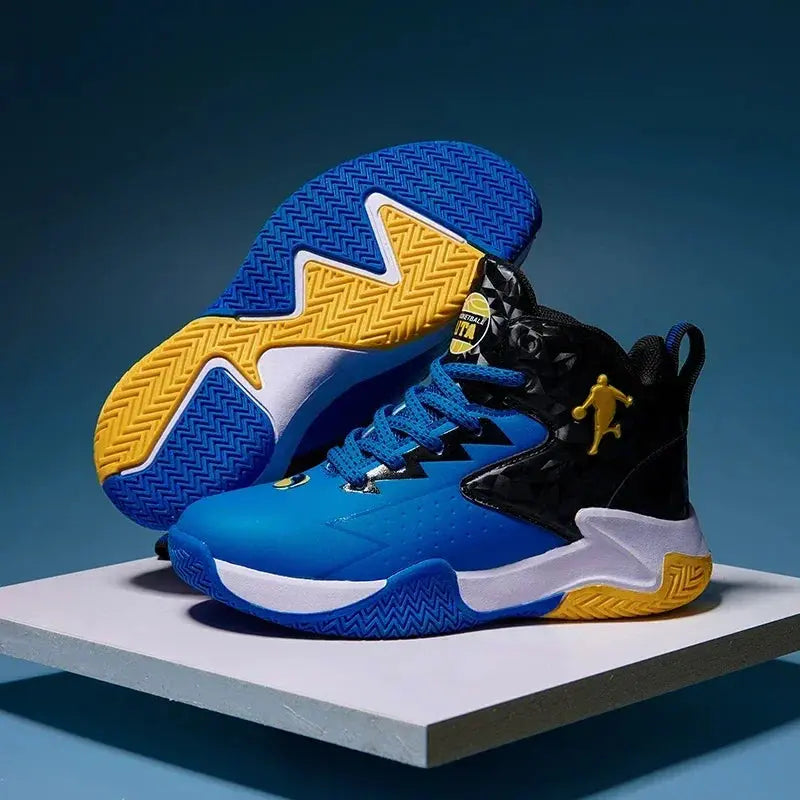 Style Upgrade Boys Basketball - High Quality Soft Top Thick Sole Shoes Lizbert