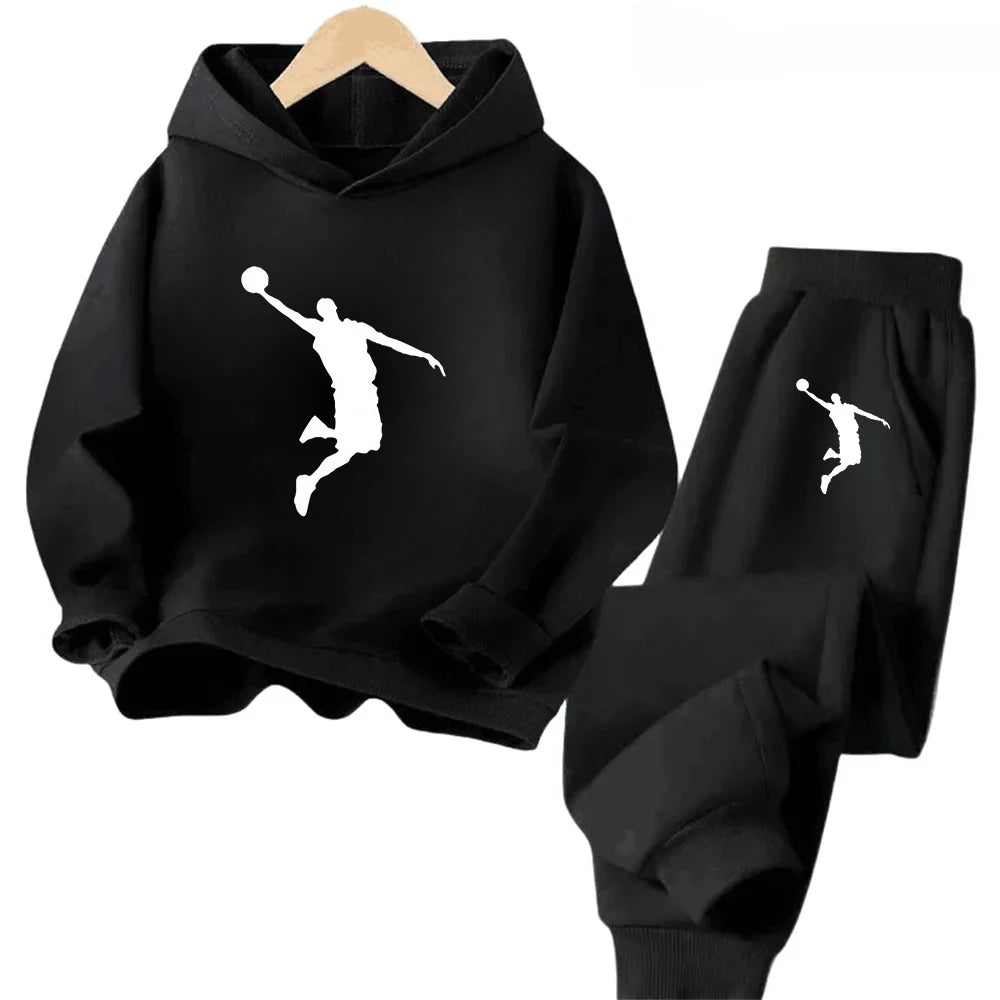 Autumn Winter Children Set Fashion Sports Boys Girls Hoodie+Pants Suits 4-14 Years Casual Fashion 2Pcs Tracksuits Kids Clothing Lizbert