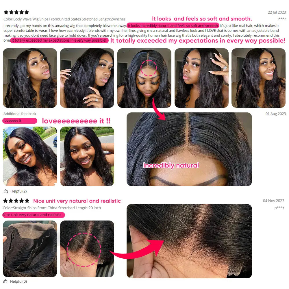 Flawless Look 6x4 Glueless - Ready to Wear Brazilian Straight Lace Human Hair Wig