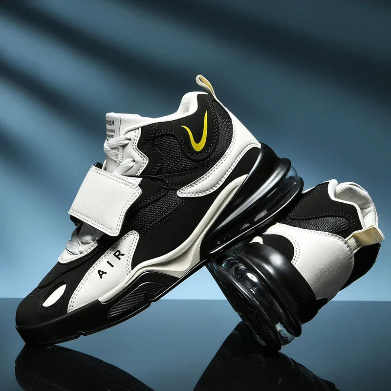 2025 Men's Brand Palm Air Cushion Basketball Boots Basket Casual Mid-Top Trendy Designer Outdoor Sports Sneakers Size Men Shoes Lizbert