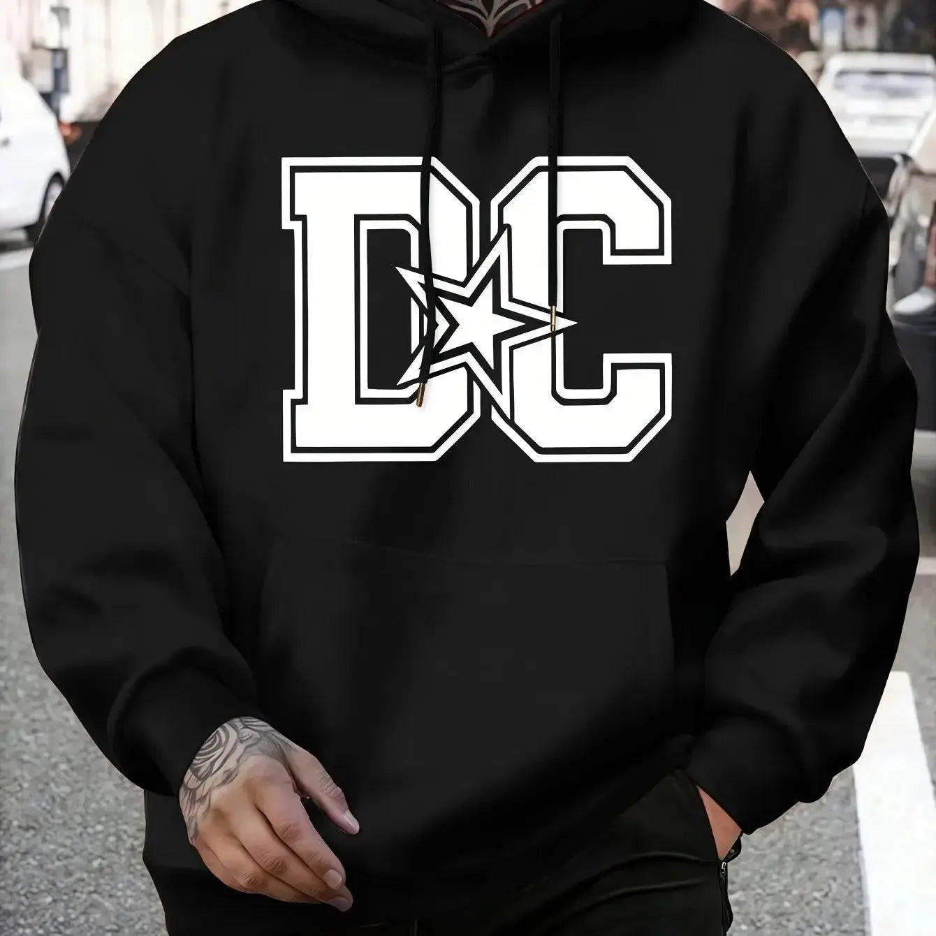 Men's Hooded Sweatshirt Casual Winter Hooded Sweatshirt - Regular Fit Lizbert