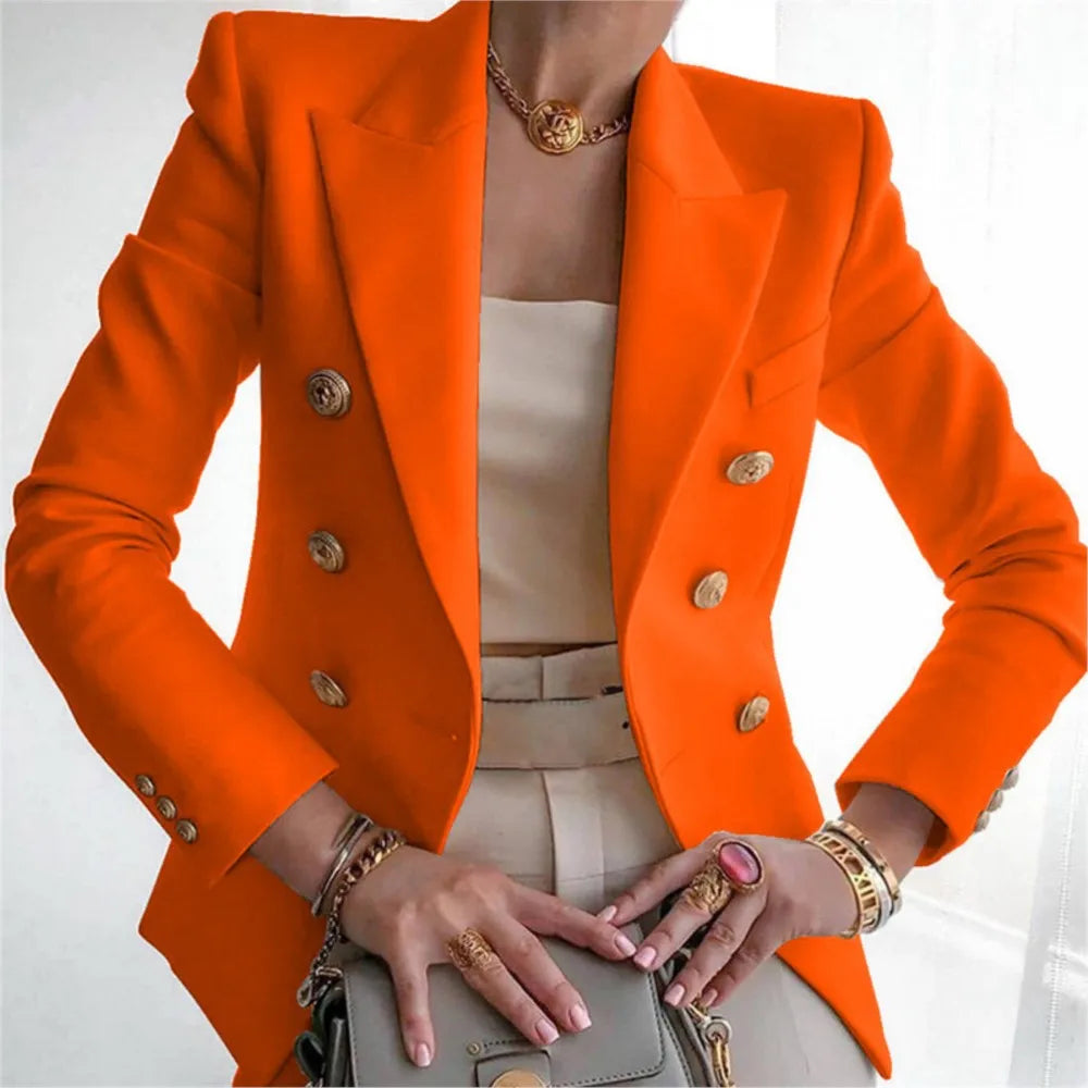 Casual Long Sleeve Blazers Femme Women Coat 2025 Fashion Jacket Outerwears Office Blazer Woman Clothes Spring Autumn Lizbert