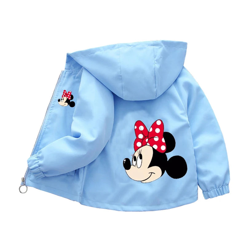 Sanrio Girls Cartoon Kuromi Cinnamoroll Jacket Hello Kitty ‌Princess Coats Spring Autumn Kids Hooded Jackets Casual Outerwear