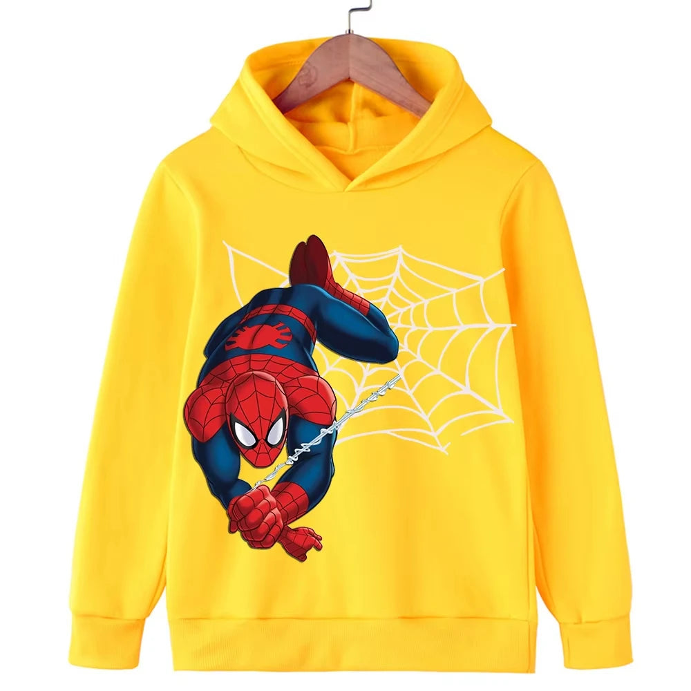 Kids Spring Autumn  Hoodies Fashion Cartoon Printing Baby Boys Clothes Boys Casual Tops Sweatshirts 2-14Years Old JW0001