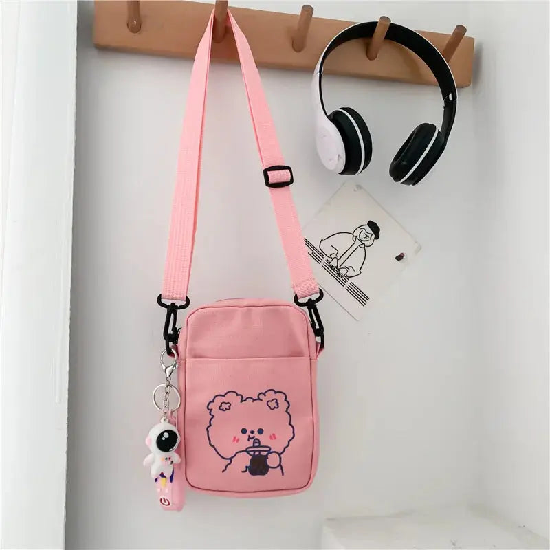 Cute Mini Canvas Handbags Women's Bag Small Cloth Shoulder Crossbody Bags for Women 2023 Ladies Purse Cell Phone Bag Femme Bolsa Lizbert