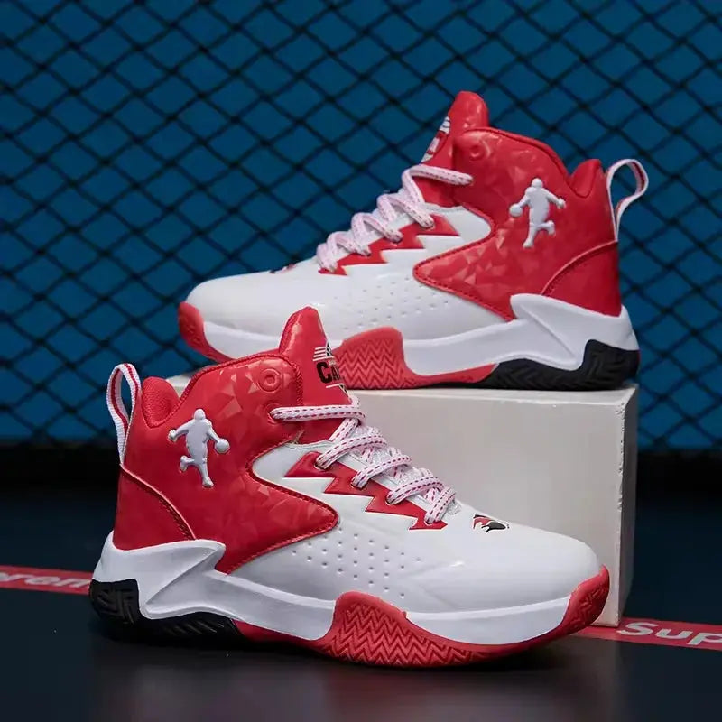 Style Upgrade Boys Basketball - High Quality Soft Top Thick Sole Shoes Lizbert