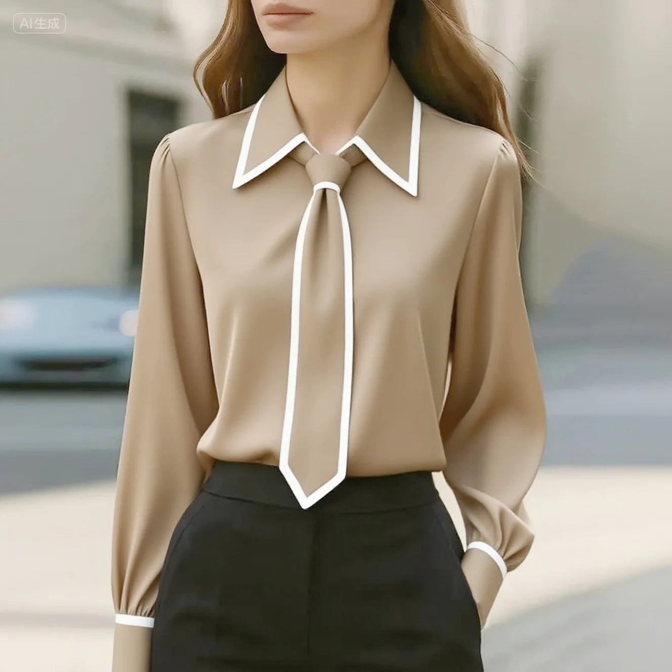 Elegant Bow Blouse