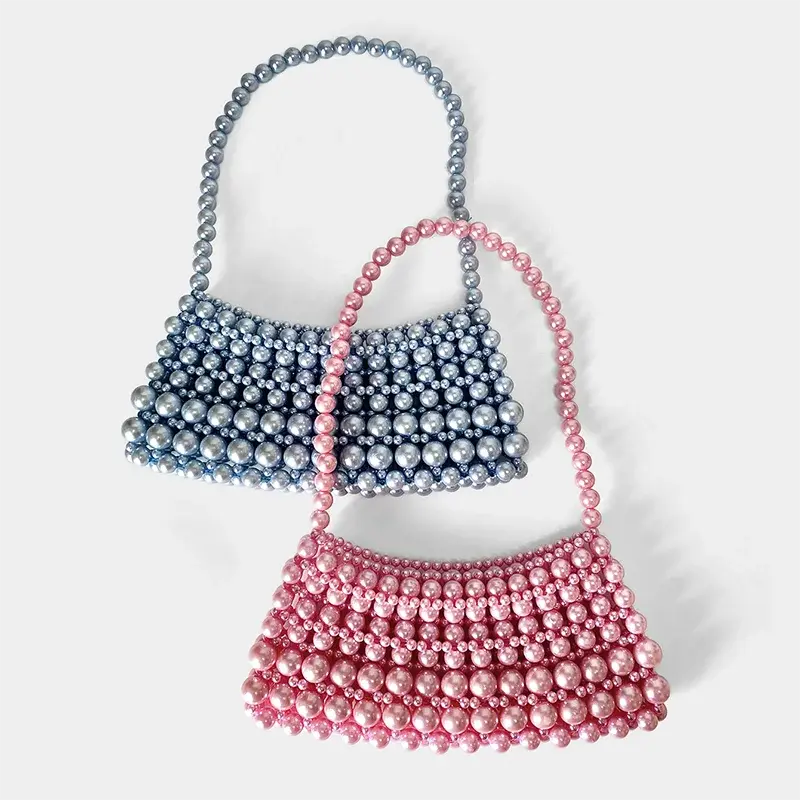 Handmade Pearl Bag for Women 2026 New Mobile Phone Crossbody Bag, Hollowed Out Pearl Bag, Qipao Handbag Lizbert