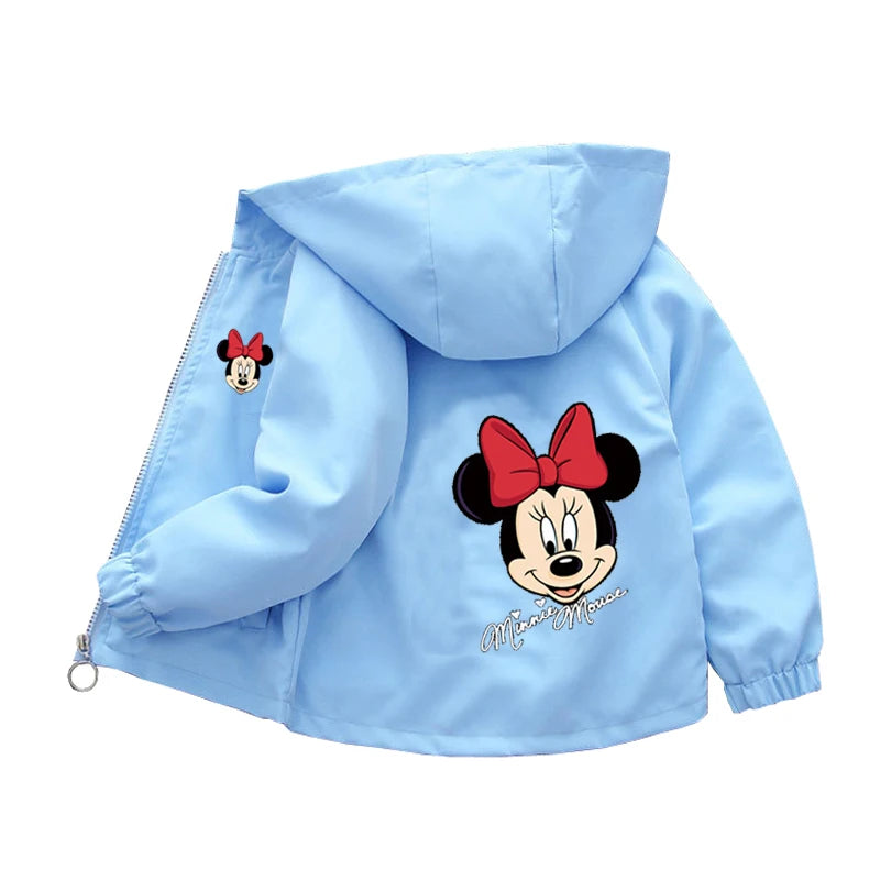 Sanrio Girls Cartoon Kuromi Cinnamoroll Jacket Hello Kitty ‌Princess Coats Spring Autumn Kids Hooded Jackets Casual Outerwear