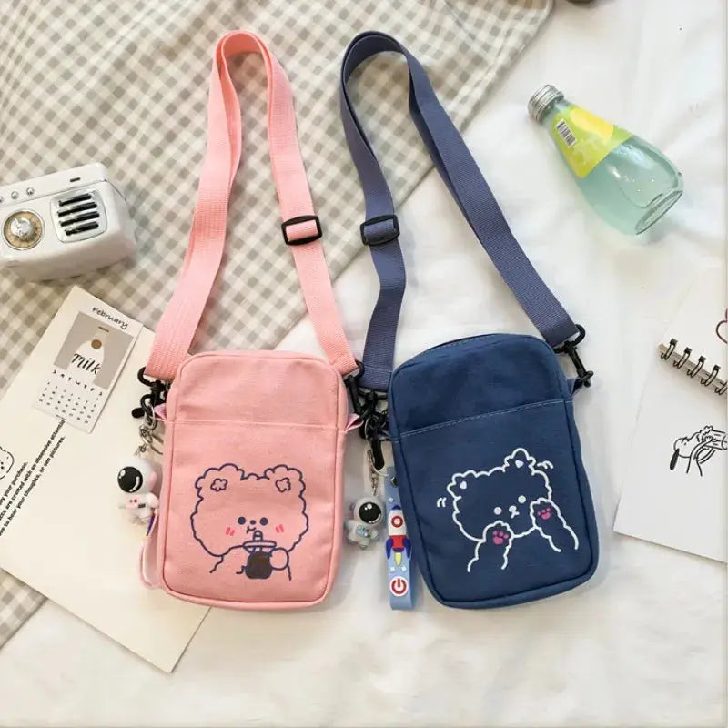 Cute Mini Canvas Handbags Women's Bag Small Cloth Shoulder Crossbody Bags for Women 2023 Ladies Purse Cell Phone Bag Femme Bolsa Lizbert