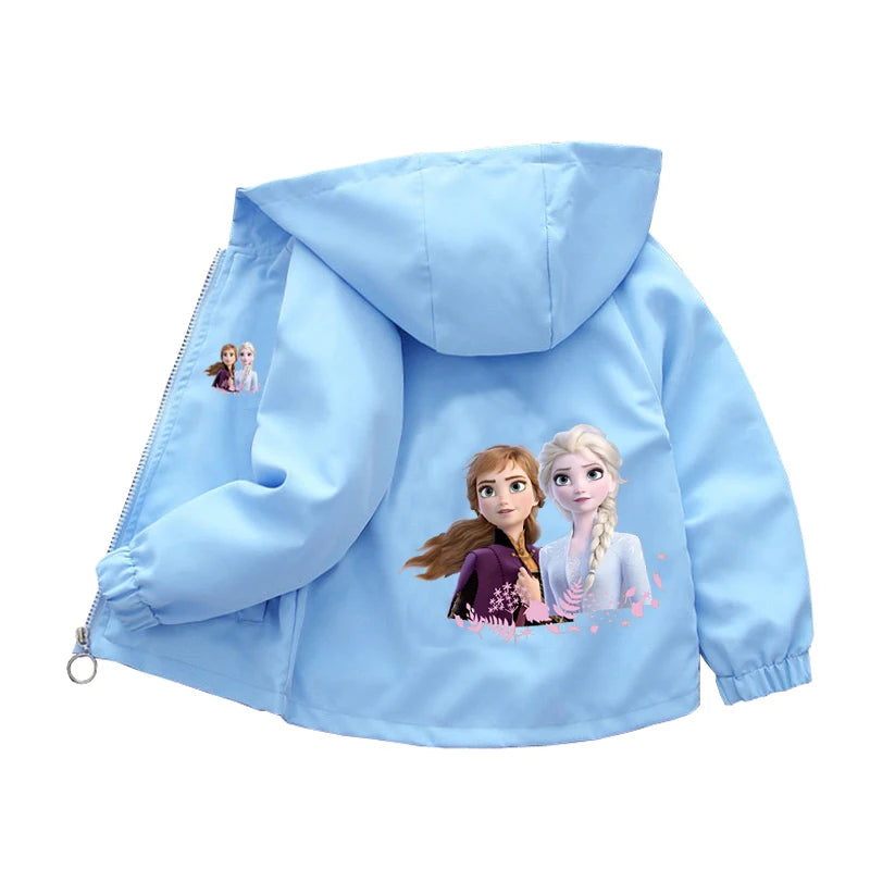 Sanrio Girls Cartoon Kuromi Cinnamoroll Jacket Hello Kitty ‌Princess Coats Spring Autumn Kids Hooded Jackets Casual Outerwear