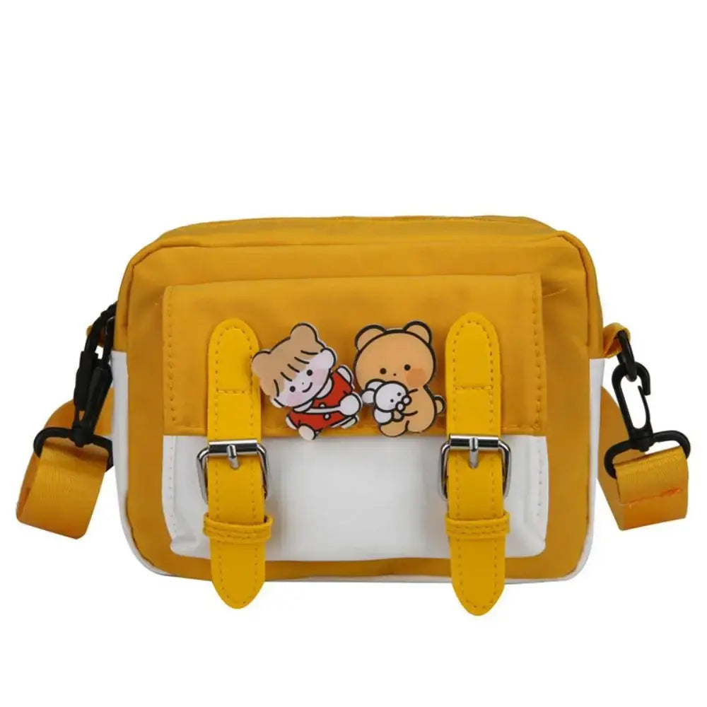 Crossbody Bag Female Cute Girl Color Matching Nylon Shoulder Bag Sling Bag Lizbert