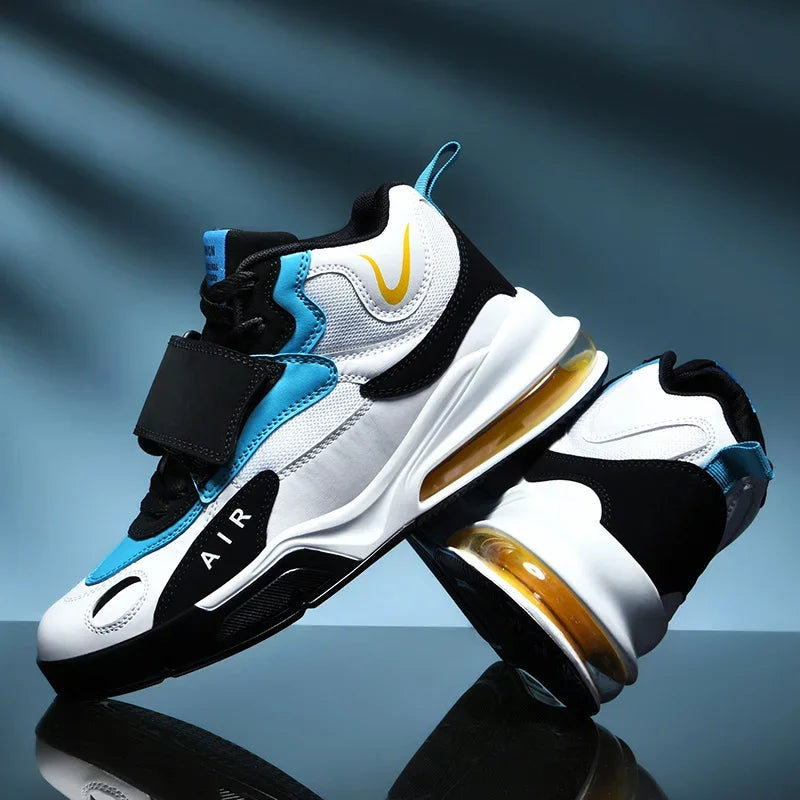 2025 Men's Brand Palm Air Cushion Basketball Boots Basket Casual Mid-Top Trendy Designer Outdoor Sports Sneakers Size Men Shoes Lizbert