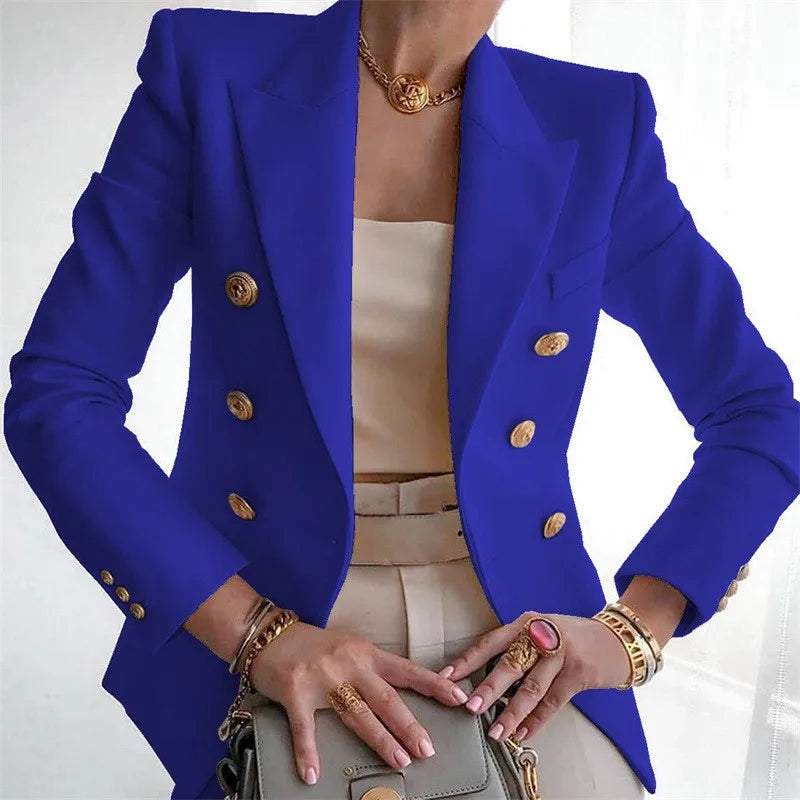 Casual Long Sleeve Blazers Femme Women Coat 2025 Fashion Jacket Outerwears Office Blazer Woman Clothes Spring Autumn Lizbert