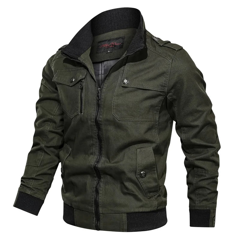 2025 Spring Autumn New Hot Bomber Jacket Men Fashion Slim Windbreaker Jacket Coat Men Clothing Outdoors Work Casual Jacket Men Lizbert