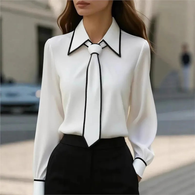 Elegant Bow Blouse