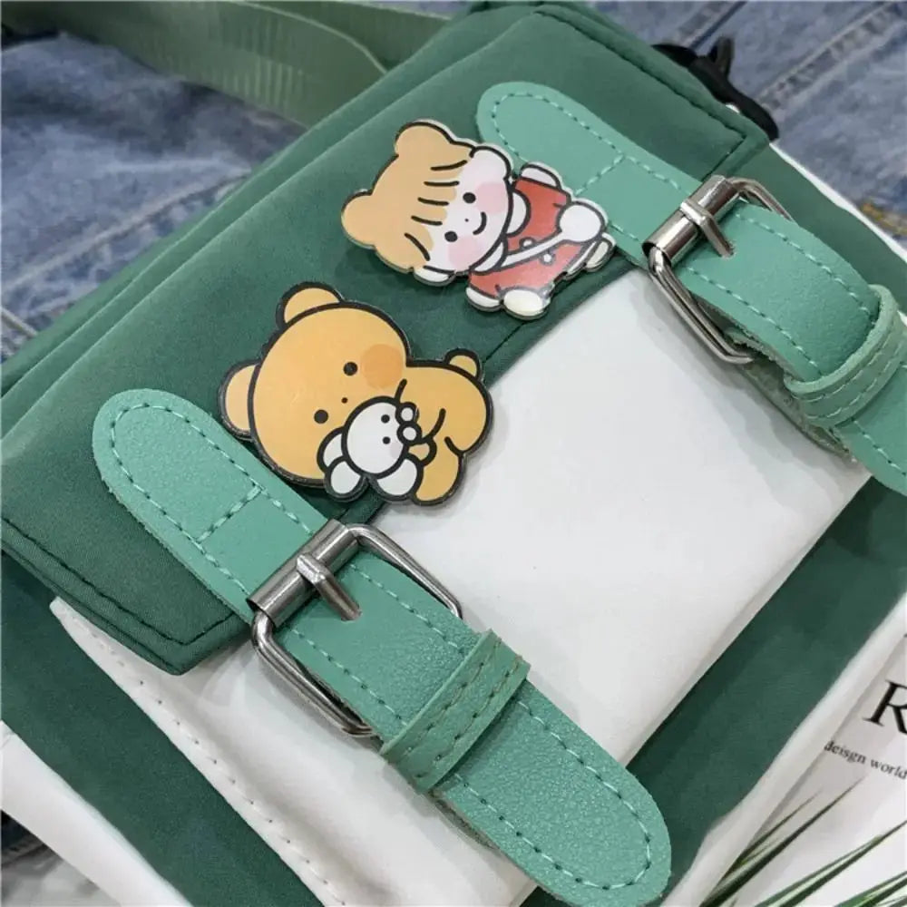 Crossbody Bag Female Cute Girl Color Matching Nylon Shoulder Bag Sling Bag Lizbert